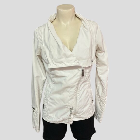 Bench White Lightweight Windbreaker Jacket - Picture 2 of 14